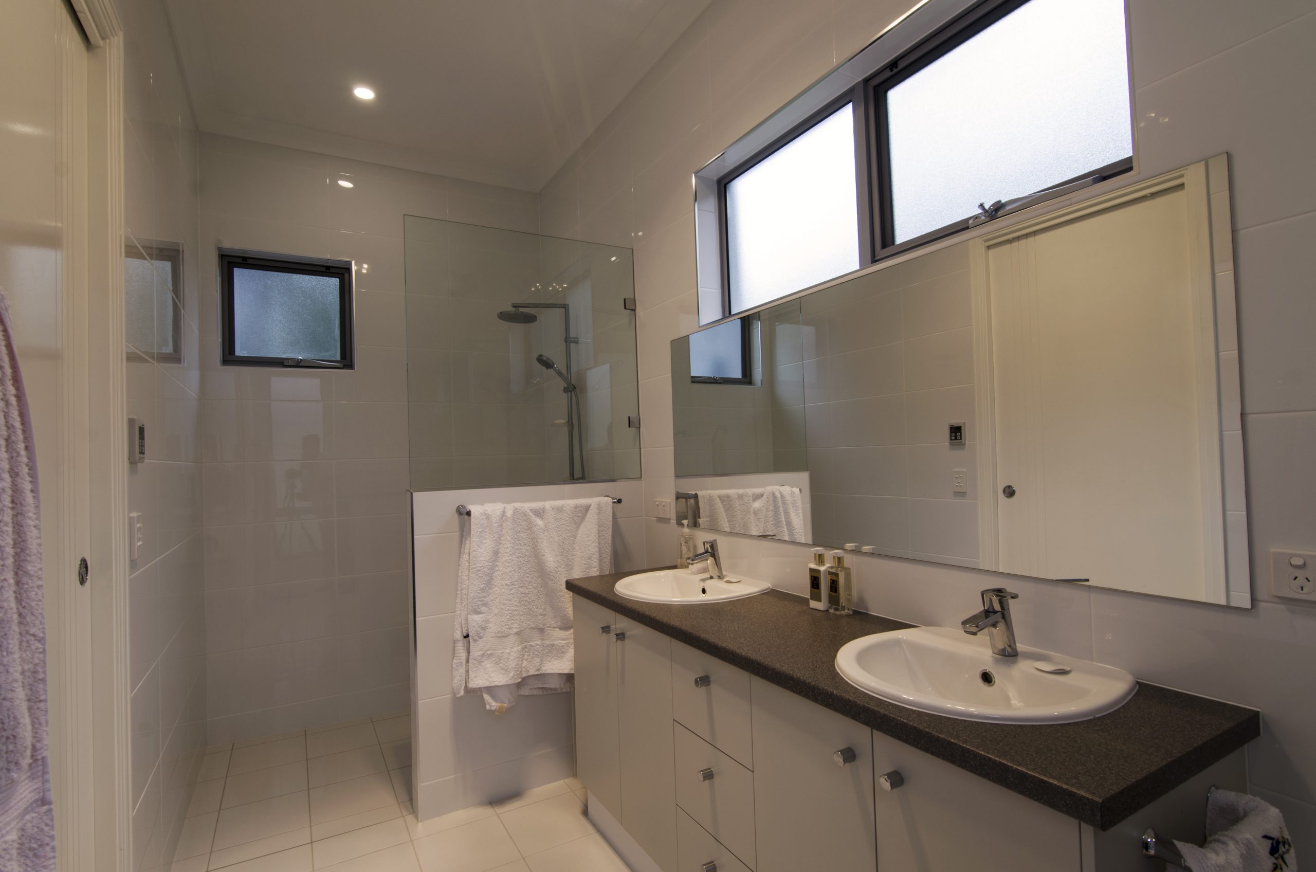 Custom Home, New Home, Family Home, Builders, Design, Tusmore, Adelaide, Two Storey, Modern Bathroom, Double Basins, Open Shower